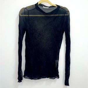 M.M. Lafleur Sheer Top